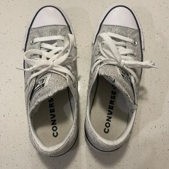 Grey Converse All Stars size 6.5 - Picture 3 of 4